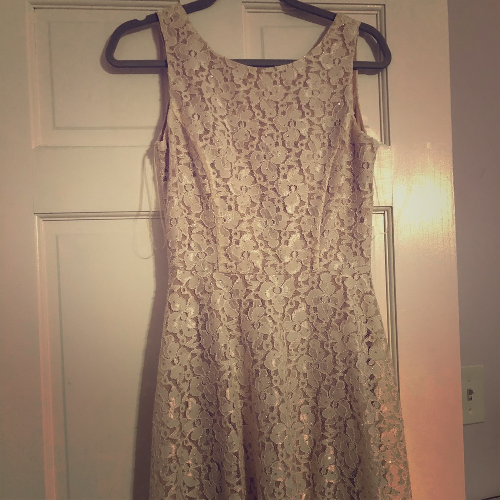 Cream Lace Dress